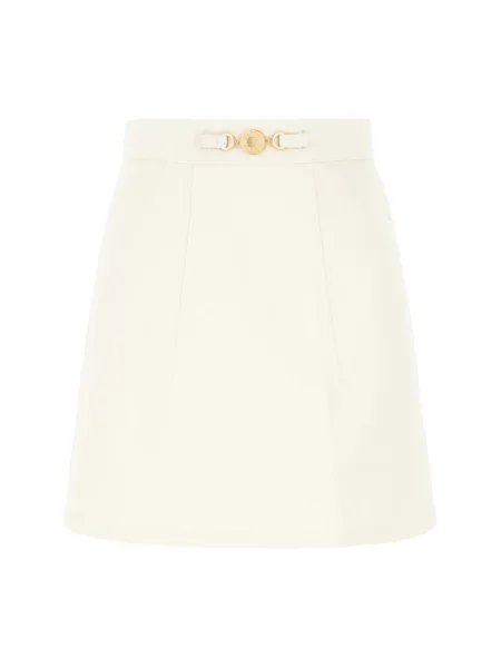 Mały spódnica plisowana Patou w kształcie litery A beżowa