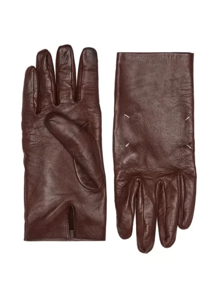 Mănuși Maison Margiela din piele maro