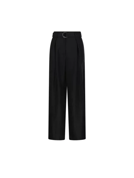 Spodnie Max Mara z paskiem czarne