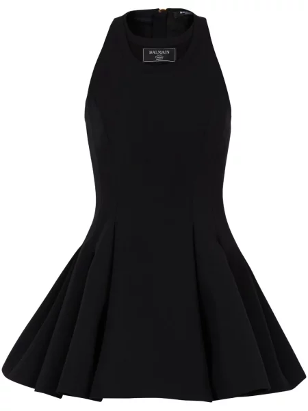 Rochie mini Balmain cu autograf negru