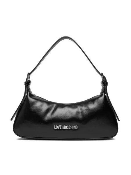 Pisemska torbica Love Moschino črna