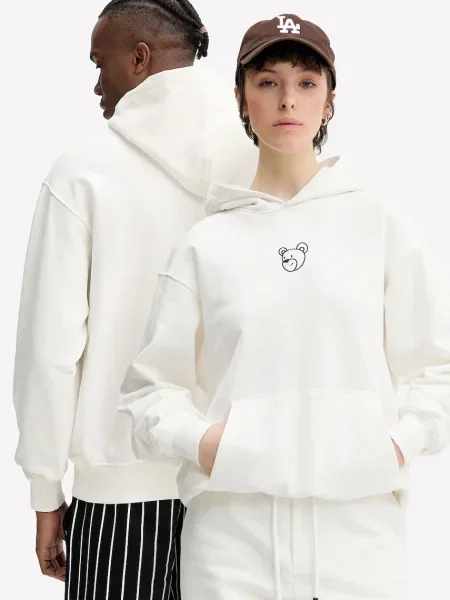 Суичър с качулка Inbetweeners с качулка с апликация бежово