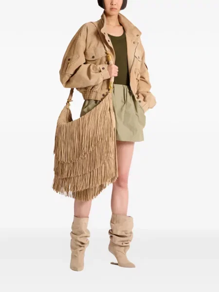 Geanta hobo Balmain cu franjuri mari