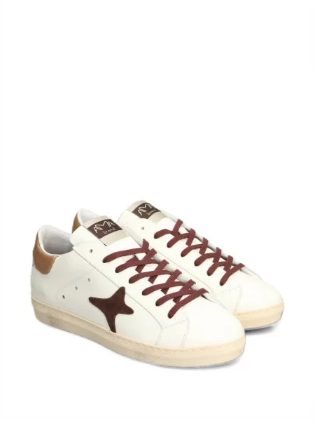 Sneakerși Ama Brand din piele alb