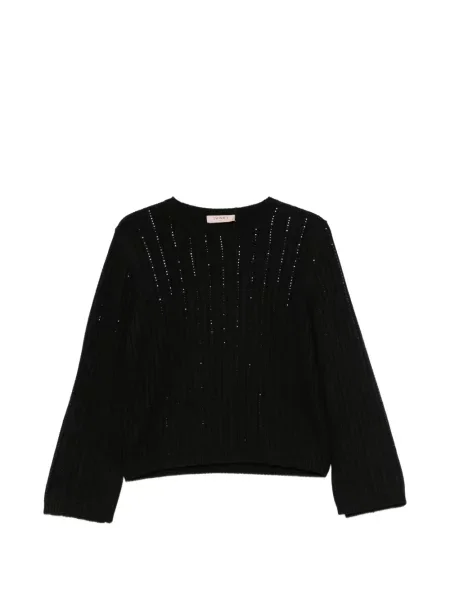 Pulover Twinset cu paiete negru
