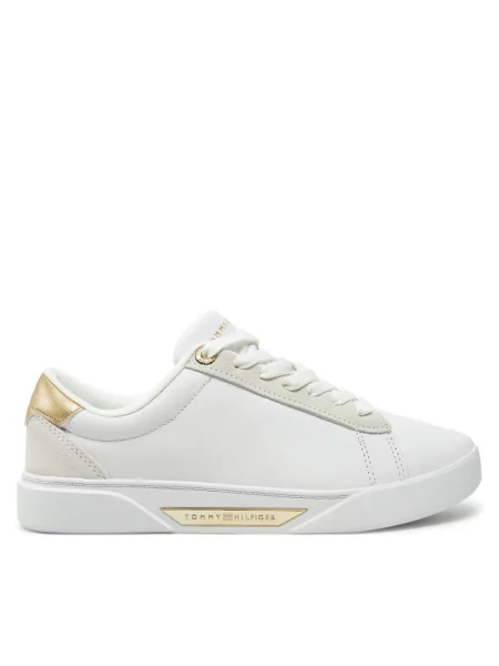 Tommy Hilfiger sneakersy skórzane CHIC COURT SNEAKER biały