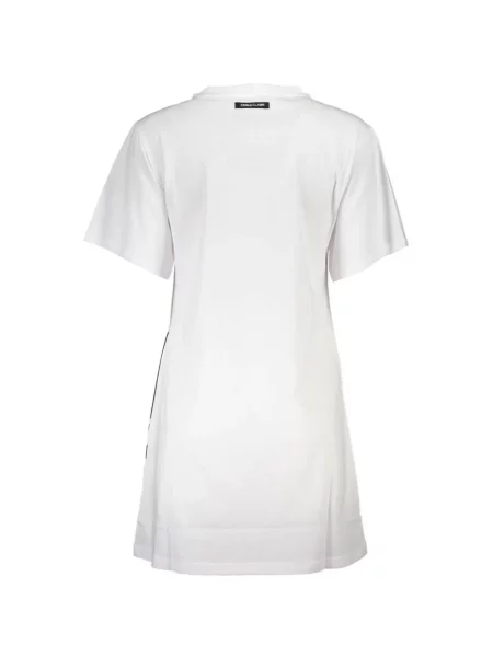 Rochie mini Cavalli Class cu imagine alb