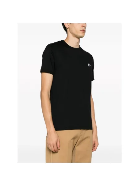 Fred Perry t-shirt Ringer T-Shirt z aplikacją czarny