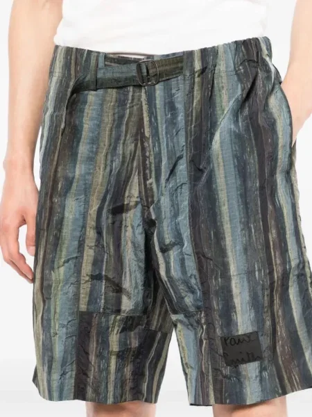 Pantaloni scurți Paul Smith cu dungi albastru
