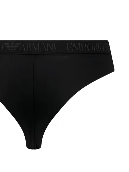 Chiloți briefs Armani Exchange cu autograf negru