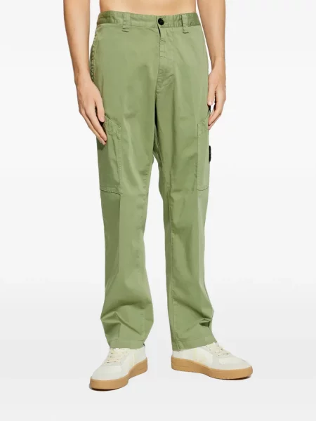 Pantaloni cargo Stone Island cu strasuri verde