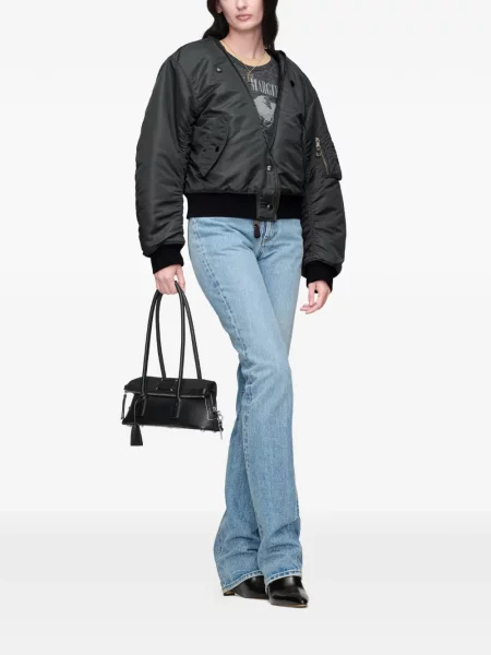 Reversibil geacă bomber Maison Margiela negru
