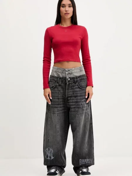 HUGO Bluza Slim Fit rdeča