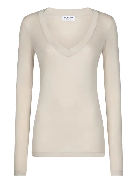 Tricou mânecă lungă Dondup alb