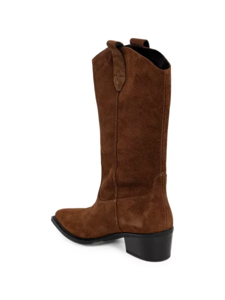 Botine Vagabond din piele de căprioară maro