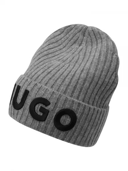 HUGO Căciulă gri negru