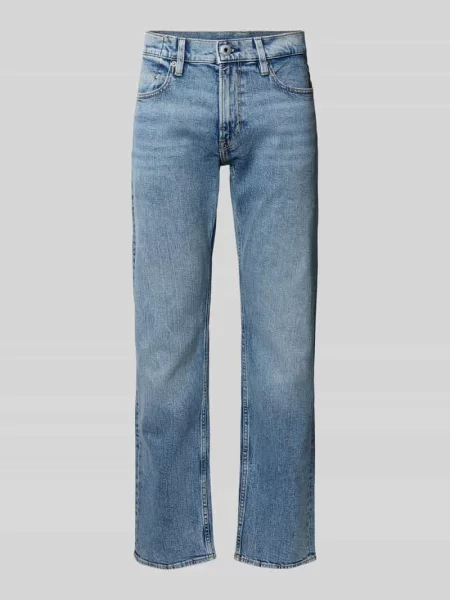 Jeansy z prostą nogawką wpuszczanymi i z tyłu model ‘Mosa’ G-star Raw niebieskie
