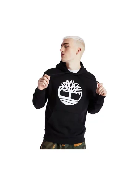 Bluza z kapturem Timberland z logo czarna
