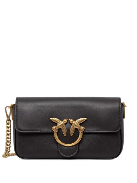 Geanta crossbody Pinko din piele maro