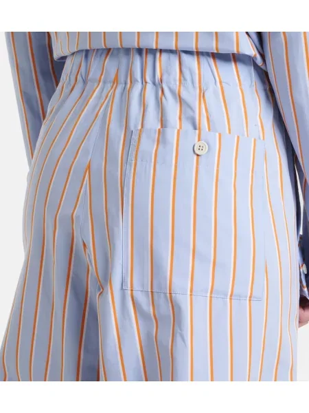 Pantaloni Dries Van Noten cu dungi albastru