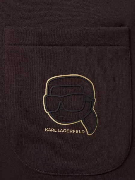 Штани Karl Lagerfeld коричневі