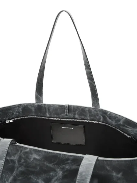 Geantă shopper Alexander Wang cu autograf negru