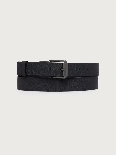 Armani Exchange curea reversibilă pentru femei negru