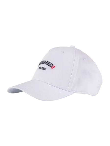 Czapka z daszkiem Dsquared2 z logo biała