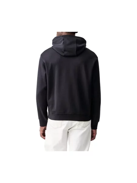 Bluza z kapturem Armani Exchange niebieska