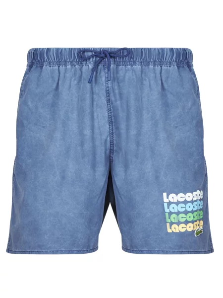 Hlače Lacoste modra