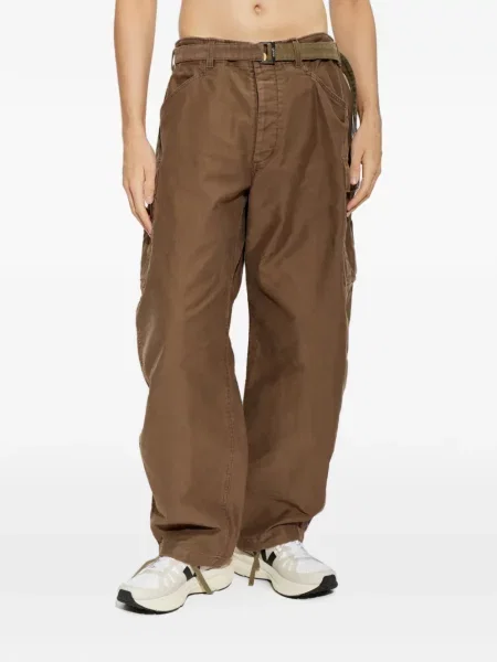 Cu centură pantaloni Sacai maro