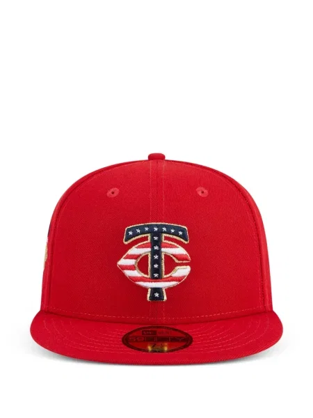 Șapcă New Era Cap cu broderie roșu