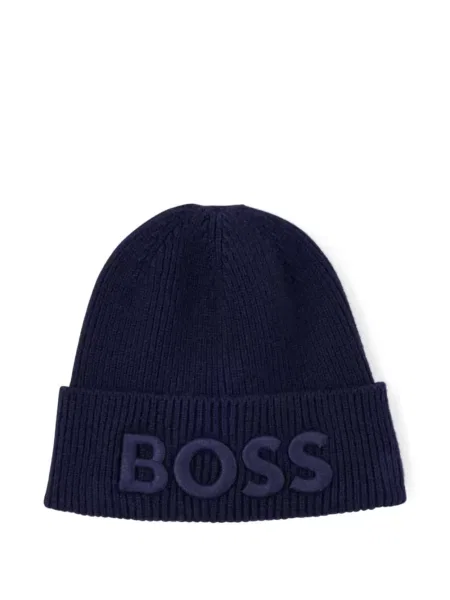 Căciulă Boss cu broderie albastru