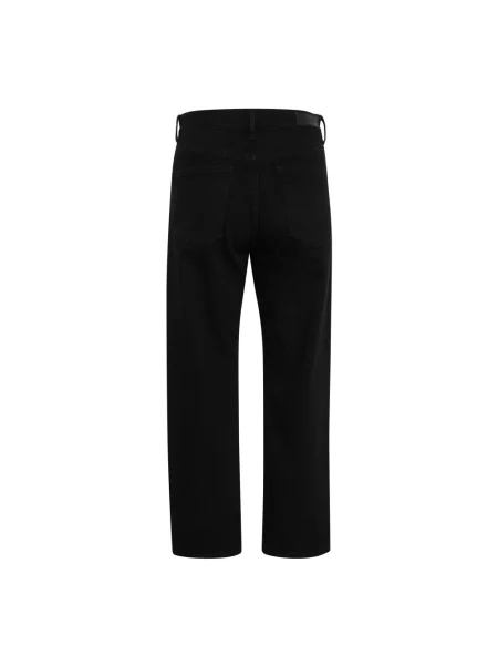 Jeansy straight leg Inwear o skróconej długości czarne