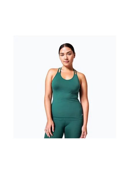 Спортивная футболка Casall с V-образным вырезом зеленая