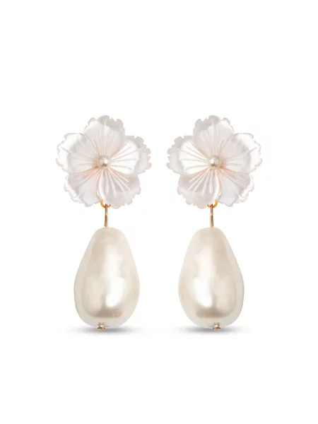 Обеци Jennifer Behr бяло