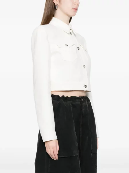 Bouclé geacă Blumarine alb