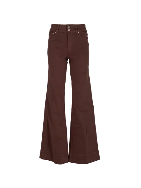 Blugi cu picior larg Alice + Olivia maro