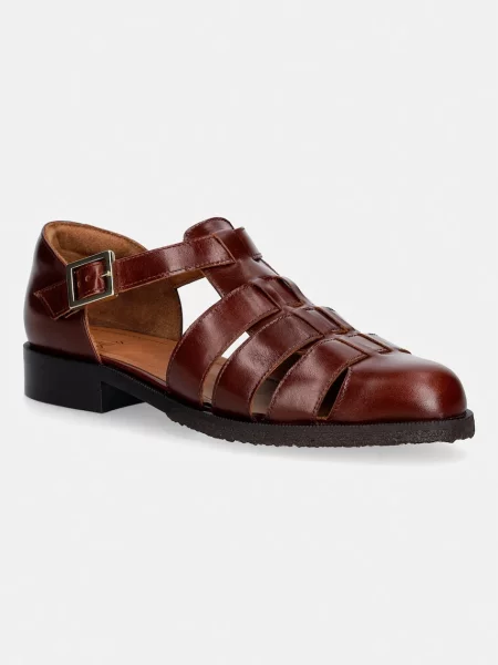 Billi Bi pantofi pentru femei din piele Cognac bark calf maro