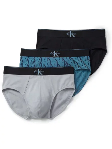 Calvin Klein Underwear Nohavičky nebesky modrá / pastelovo modrá biela čierna