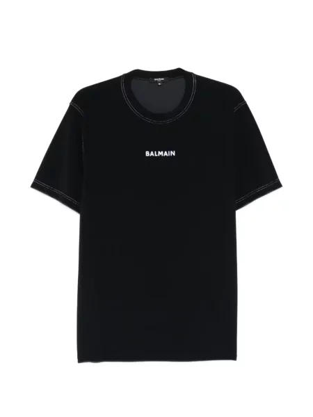 Tricou Balmain cu broderie negru