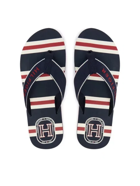 Japonki Tommy Hilfiger granatowe