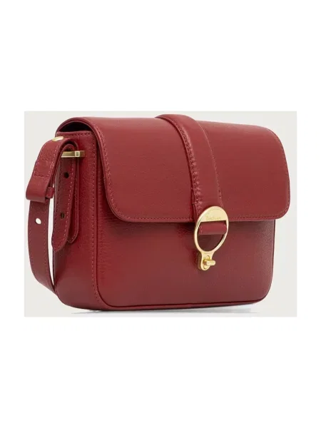 Barbour torebka crossbody skórzana brązowa
