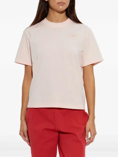 Tricou Adidas By Stella Mccartney cu imagine roz