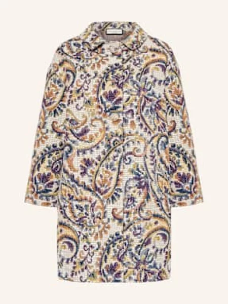 Sem Per Lei Płaszcz Żakardowy weiss fioletowy
