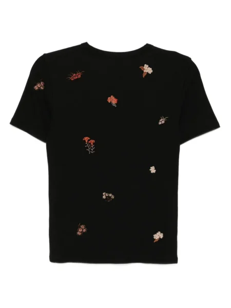 Tricou Jnby cu broderie negru