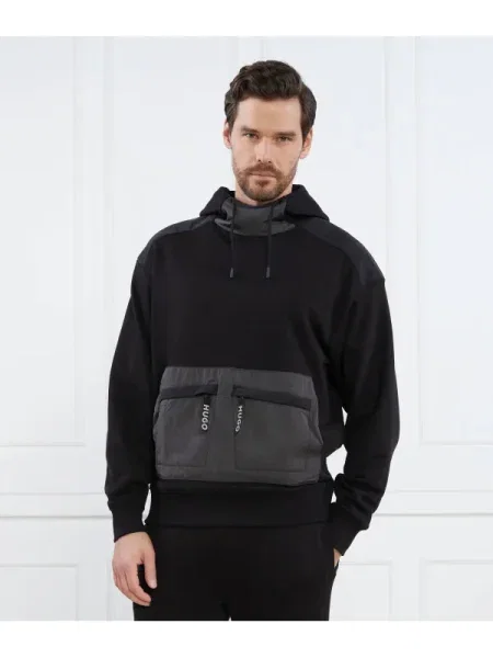 HUGO Hanorac Dacacia | Relaxed fit negru