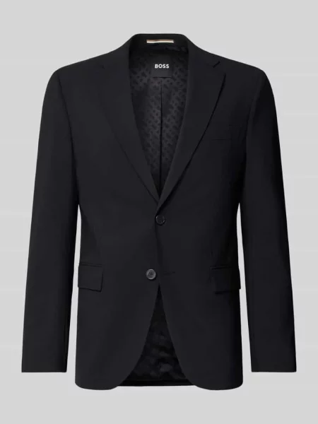 Marynarka do garnituru o kroju slim fit z mieszanki żywej wełny model ‘H-HARVEY-MM-C-NF’ Boss czarna