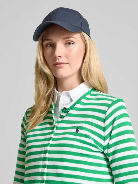 Kurtka z dzianiny z wyhaftowanym logo model ‘TERRY’ Polo Ralph Lauren zielona