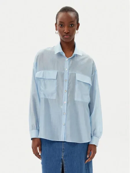 Rinascimento Koszula Błękitny niebieska